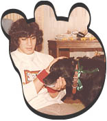 Tom Mody and dog of Sherburne Dallas